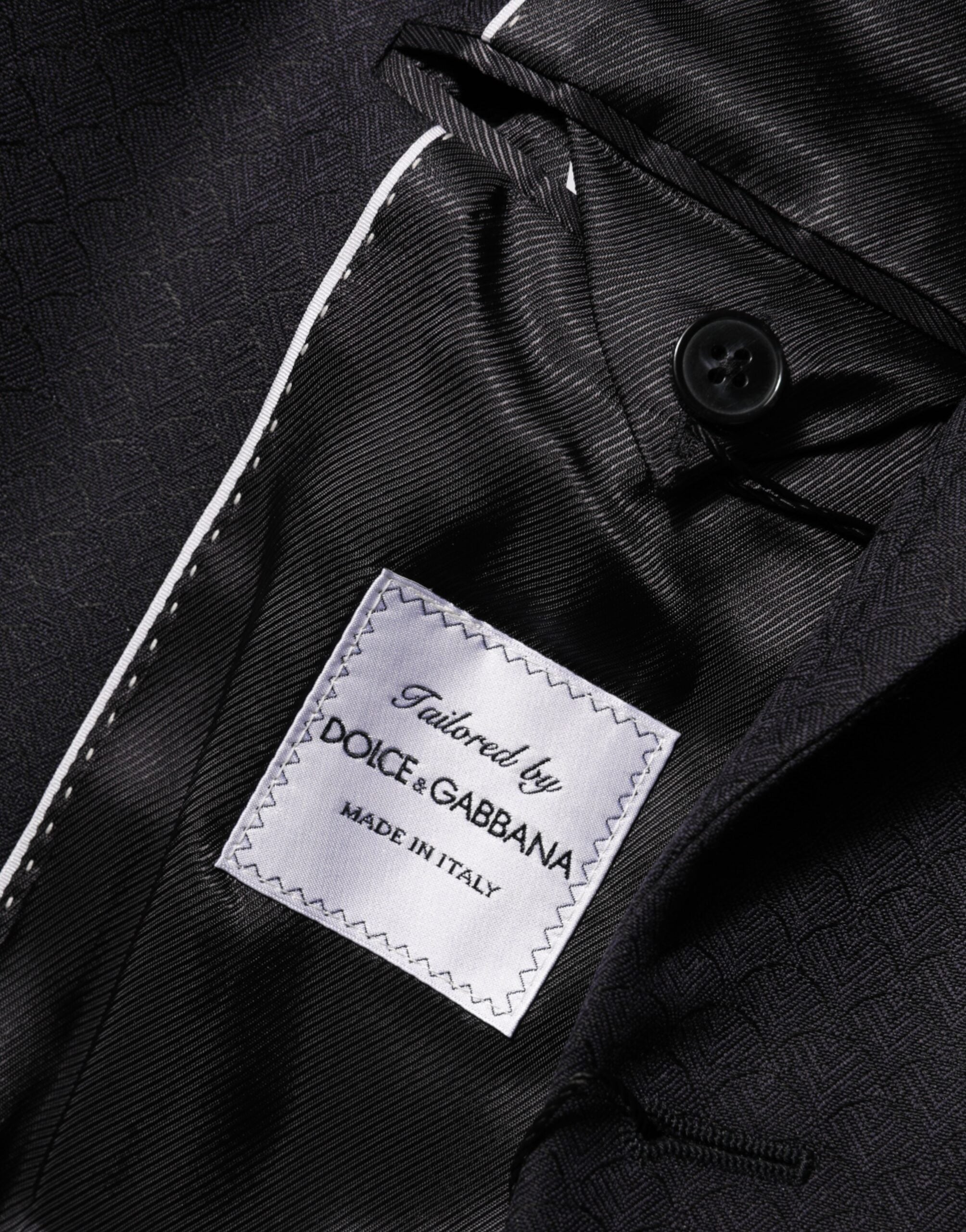 Dolce & Gabbana Black Wool 2 Button Suit Jacket Men's Blazer
