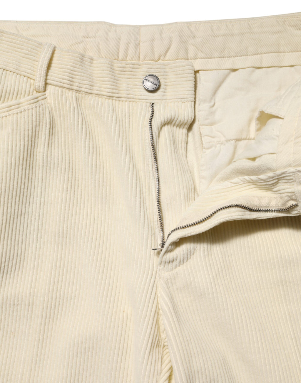 Burberry Beige Corduroy Cotton Straight Men's Trousers Pants