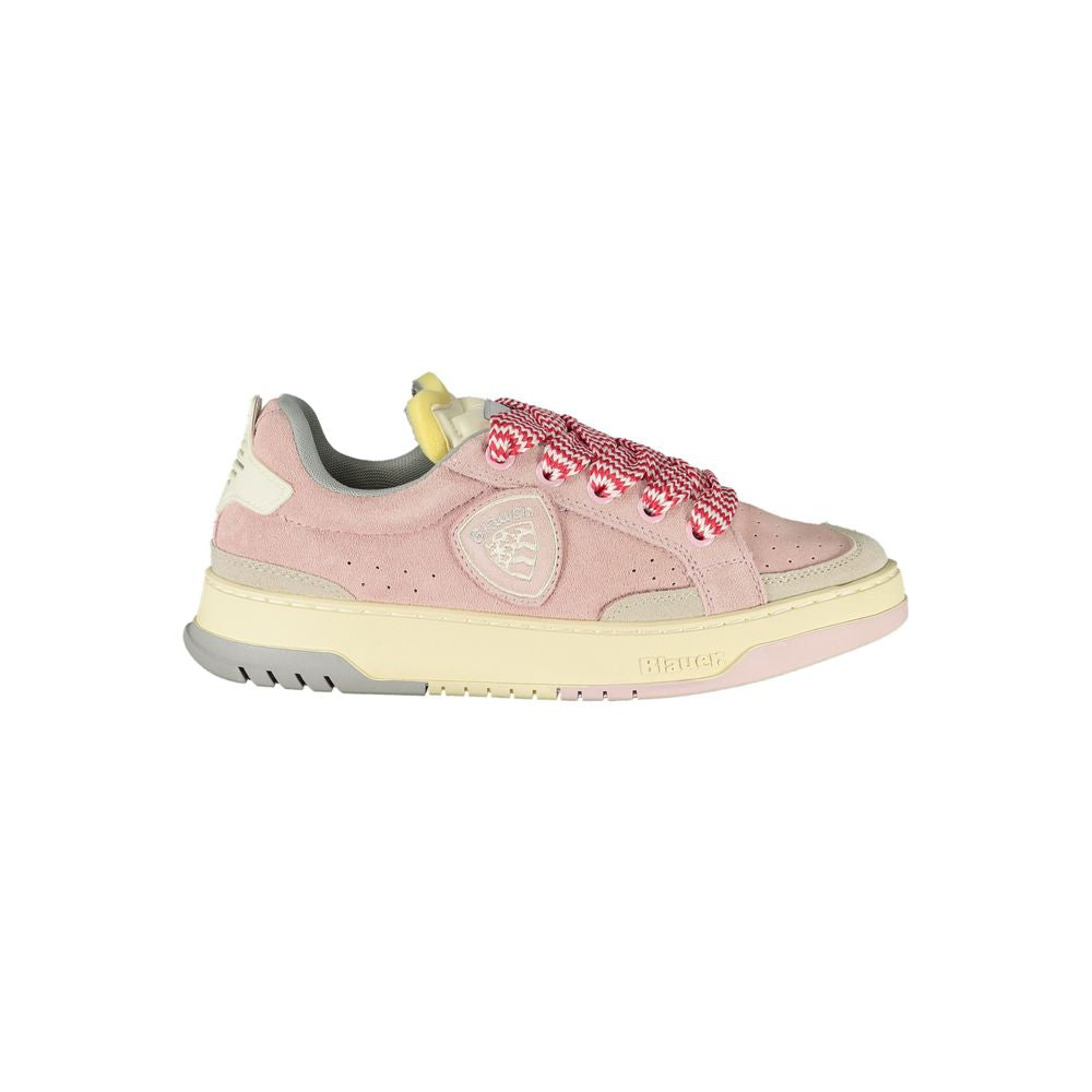 Blue Pink Polyester Sneaker