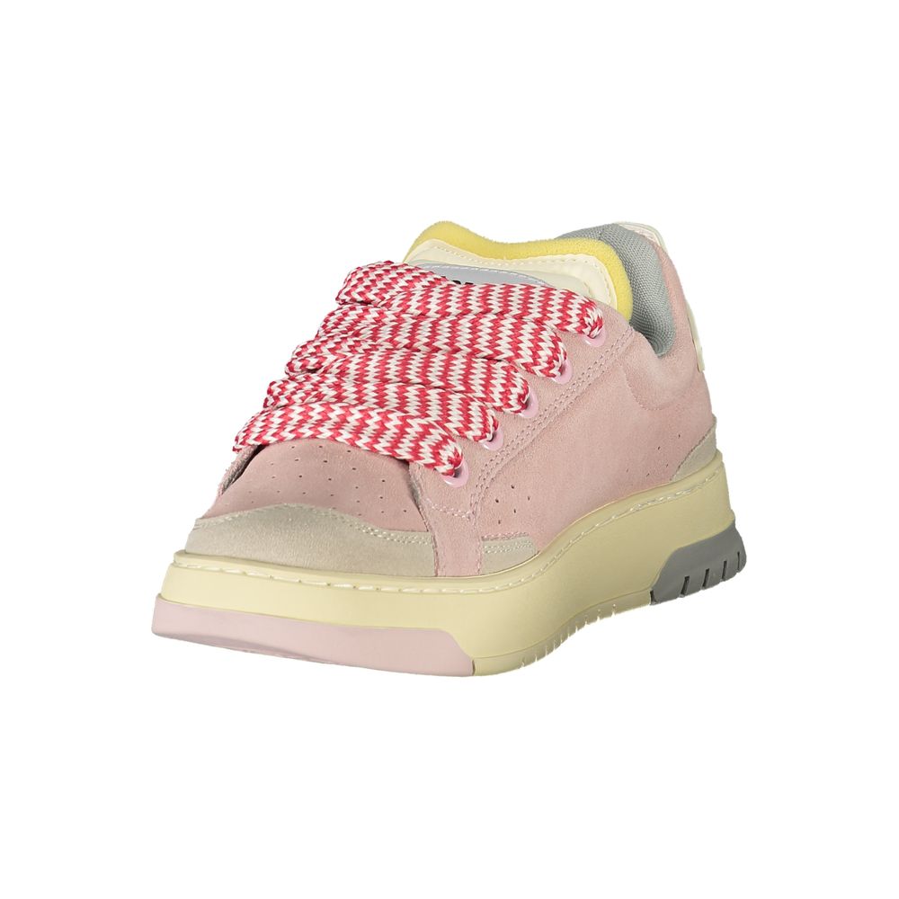 Blue Pink Polyester Sneaker
