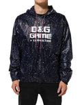 Dolce & Gabbana Men's Blue D&G Game Hooded Sweatshirt Pullover