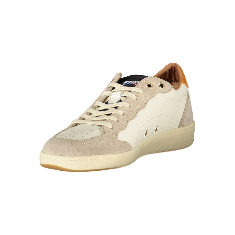 Blue White Polyester Sneaker