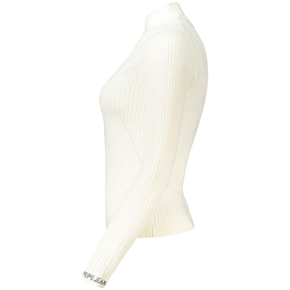 Pepe Jeans White Cotton Jumper