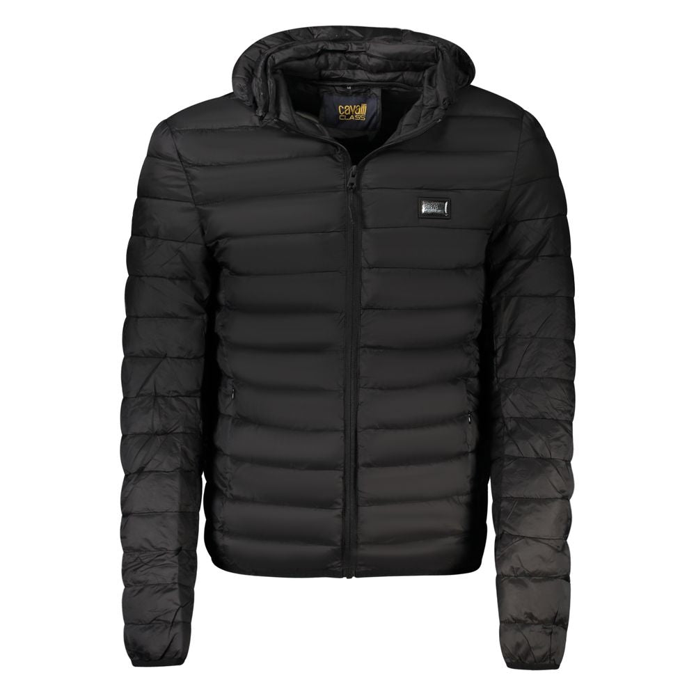 Cavalli Class Schwarze Herrenjacke aus Polyester