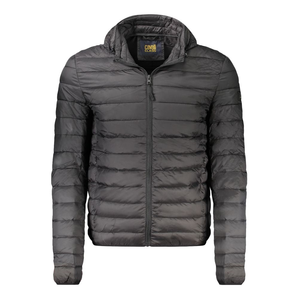 Cavalli Class Schwarze Herrenjacke aus Polyester