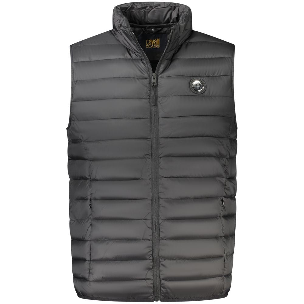 Cavalli Class Schwarze Herrenjacke aus Polyester