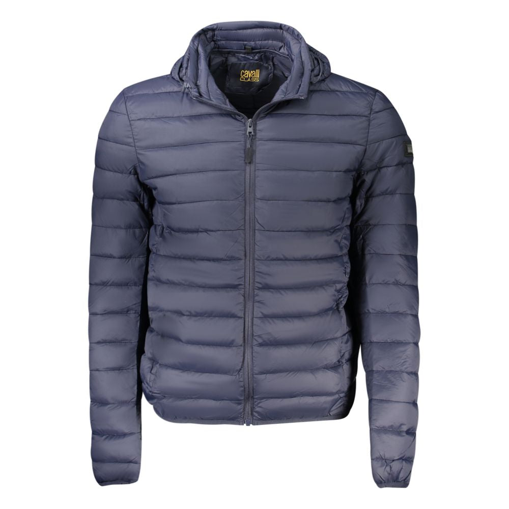 Cavalli Class Blue Polyester Coat & Jacket