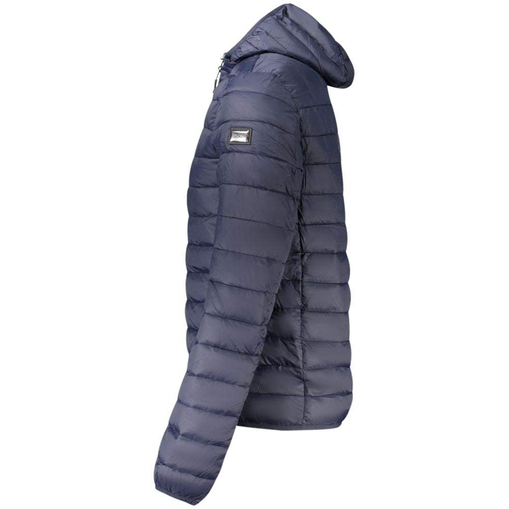 Cavalli Class Blue Polyester Coat & Jacket