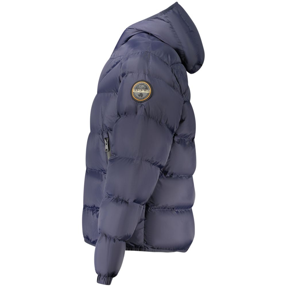 Napapijri Blaue Herrenjacke aus Polyamid