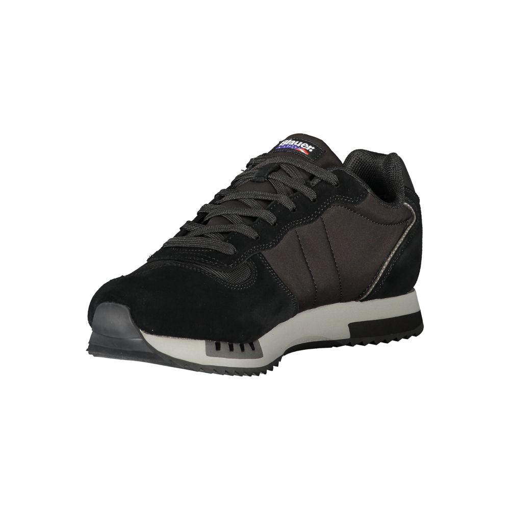 Blauer Schwarzer Polyester-Sneaker