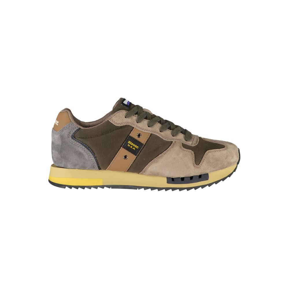 Blue Green Polyester Sneaker
