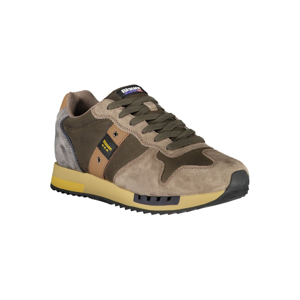 Blue Green Polyester Sneaker