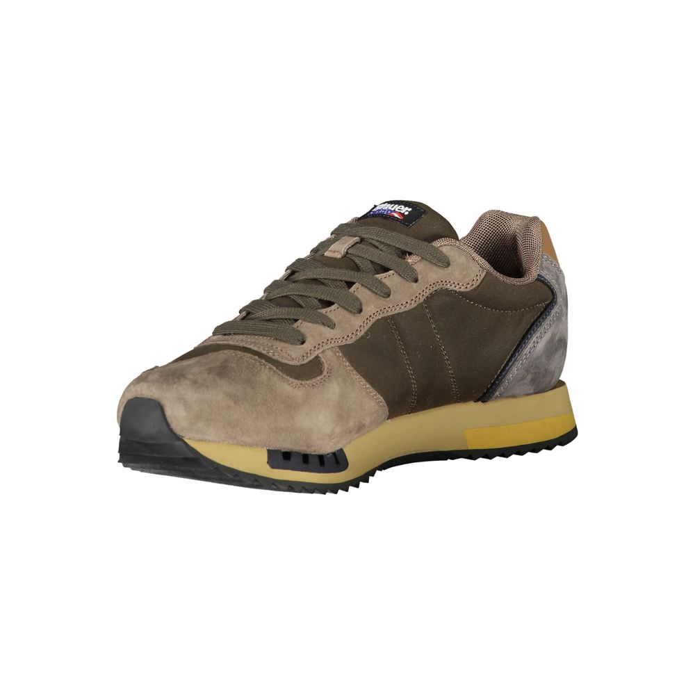 Blue Green Polyester Sneaker