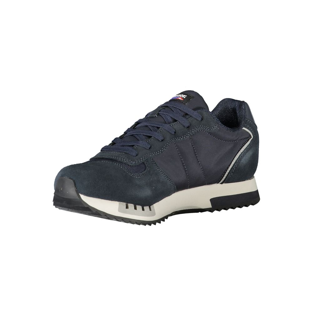Blauer Herren-Sneaker aus Polyurethan