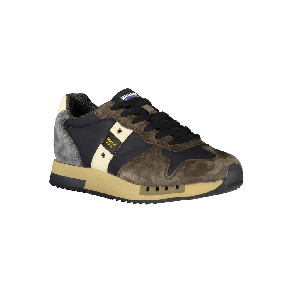 Blue polyester sneaker