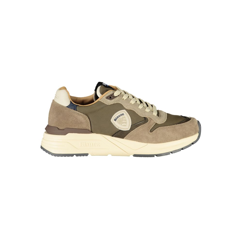 Blue Grey Polyester Sneaker