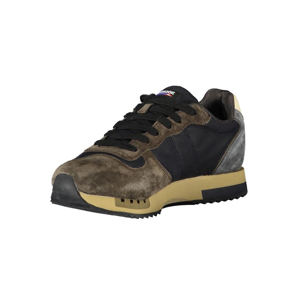 Blue polyester sneaker