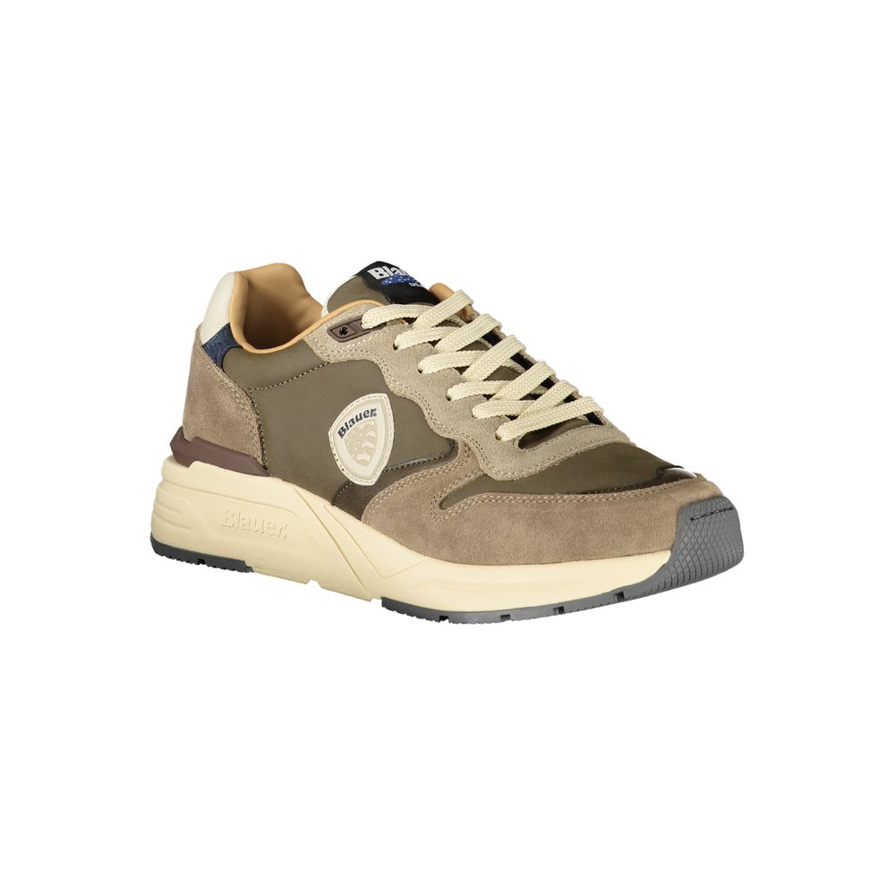 Blue Grey Polyester Sneaker