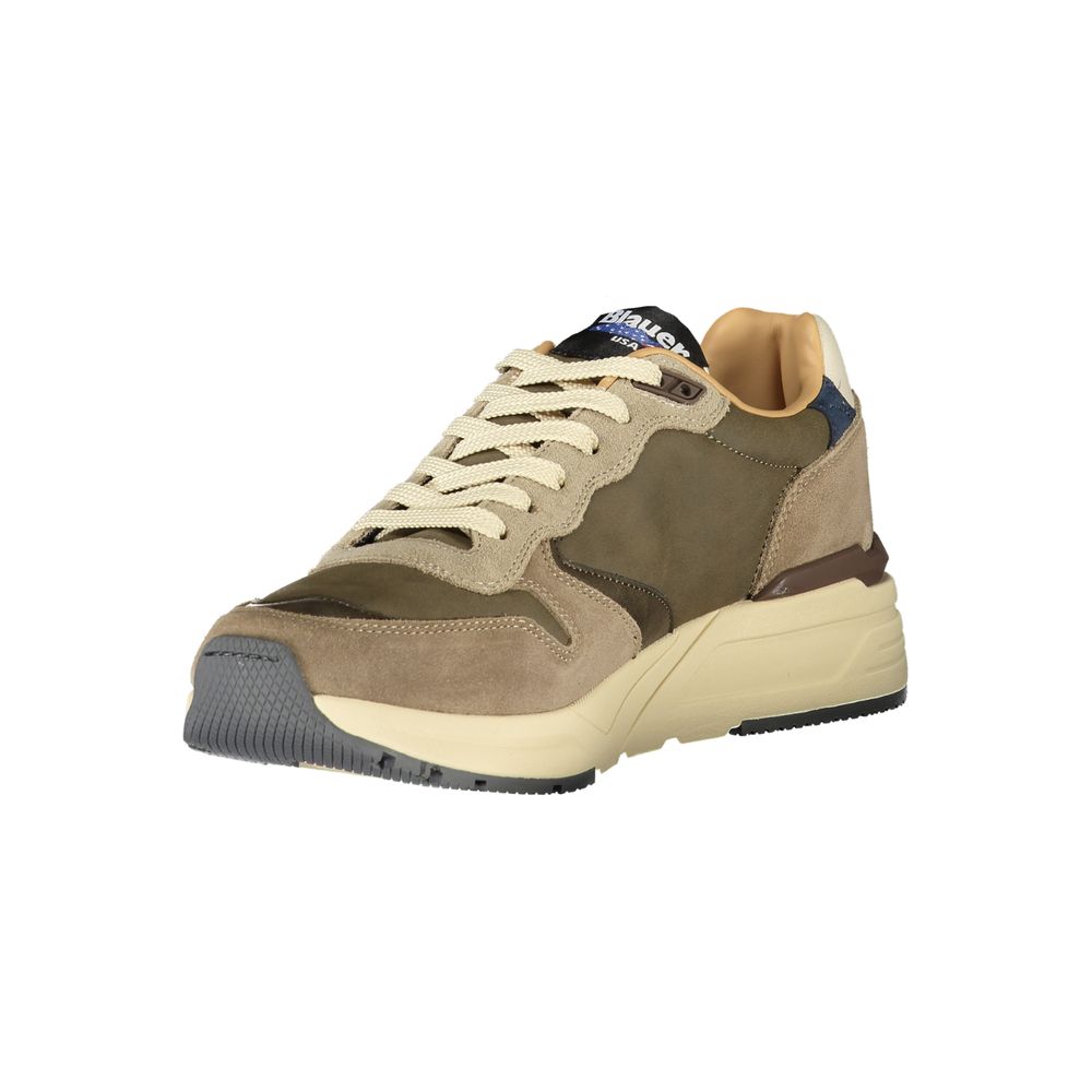 Blue Grey Polyester Sneaker
