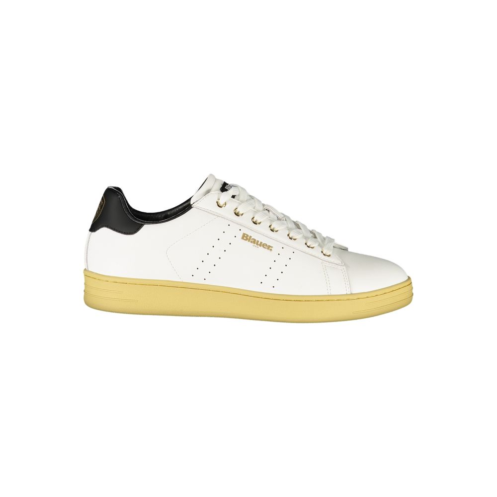 Blue White Polyester Sneaker