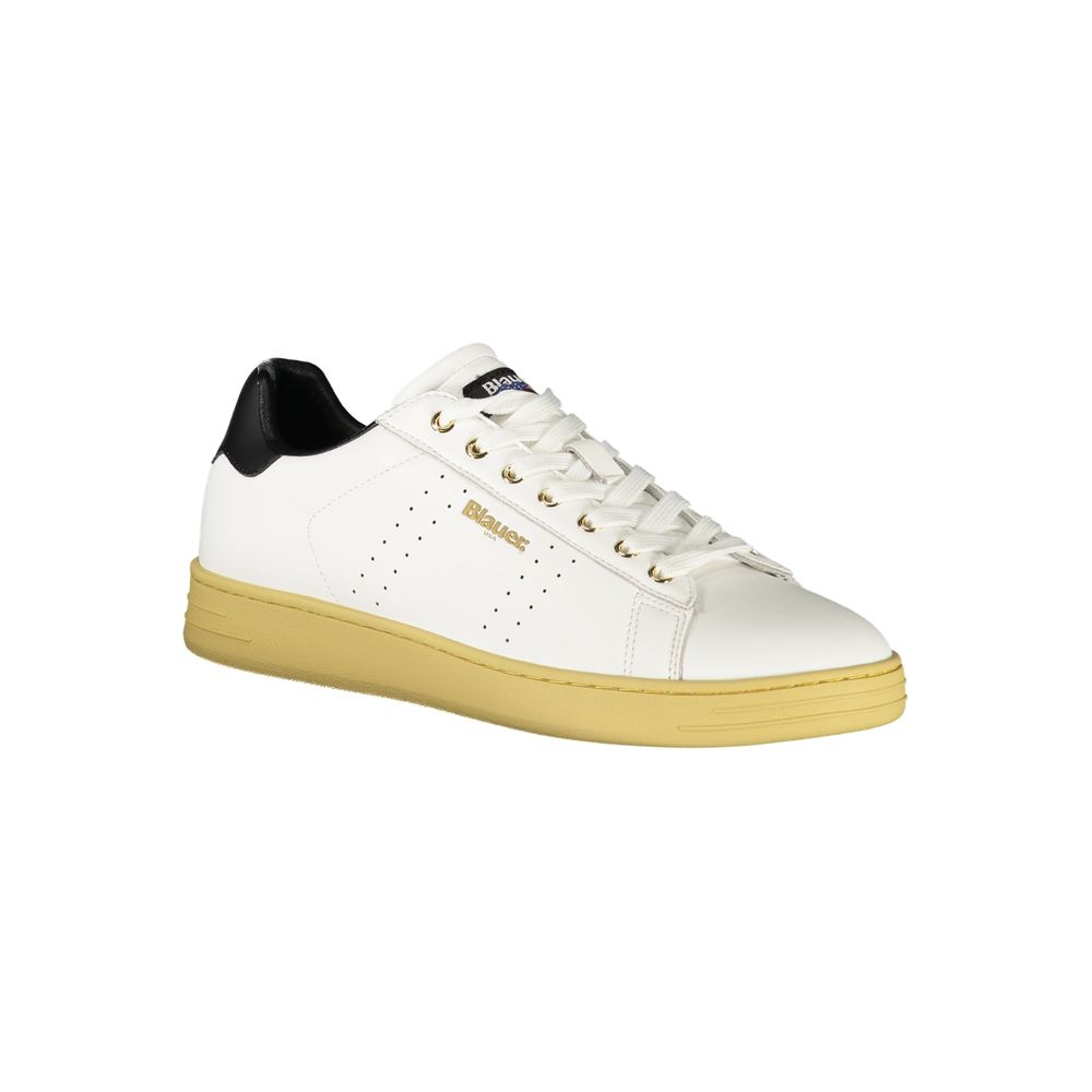 Blue White Polyester Sneaker