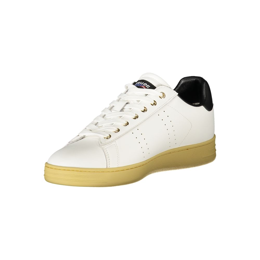 Blue White Polyester Sneaker