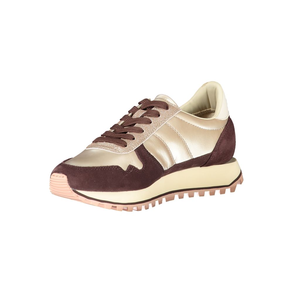 Blue Beige Polyester Sneaker