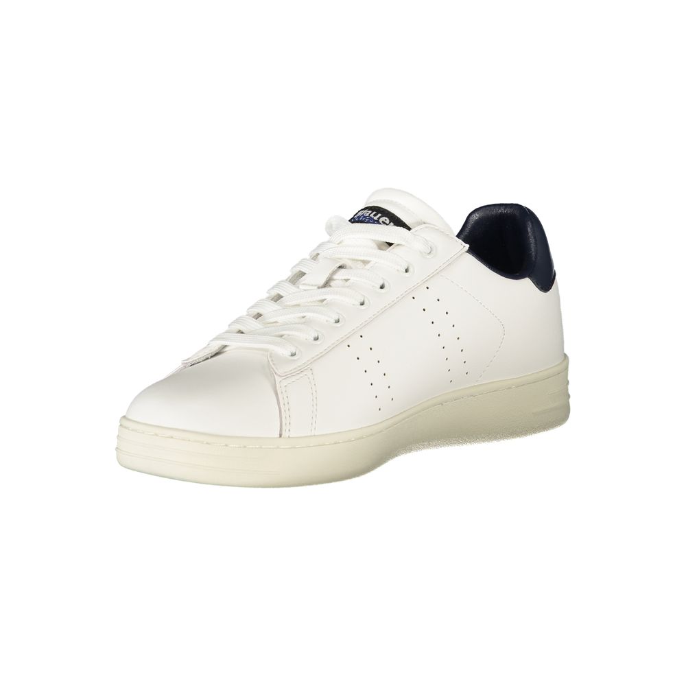 Blue White Polyester Sneaker