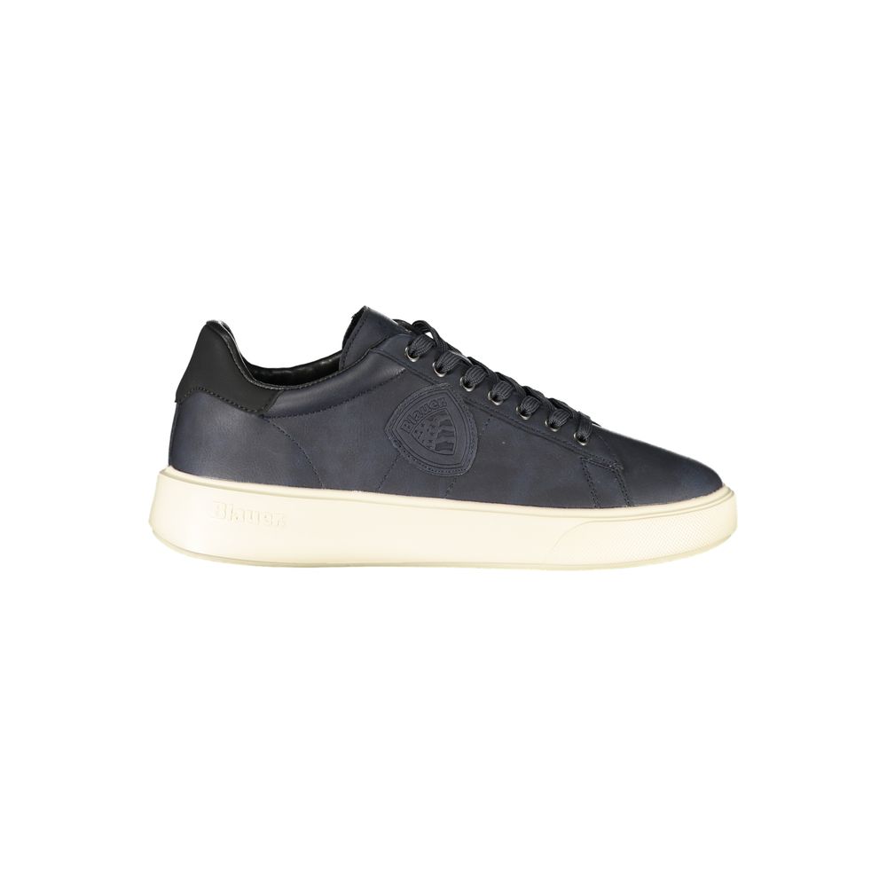 Blue polyester sneaker