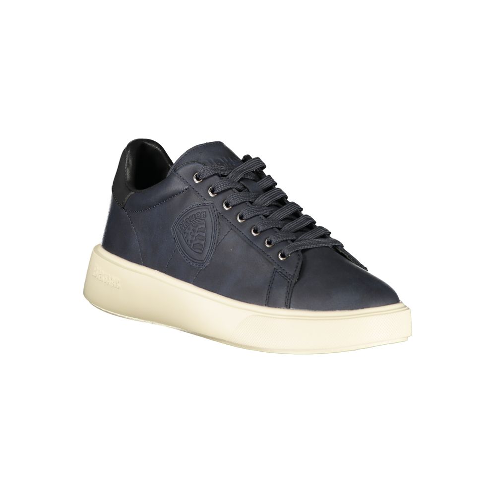 Blue polyester sneaker
