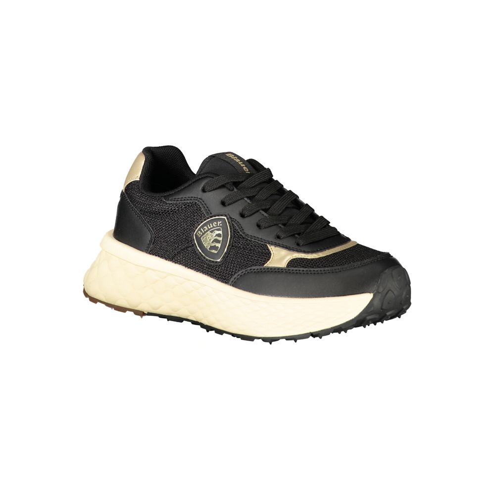Blue Black Polyester Sneaker