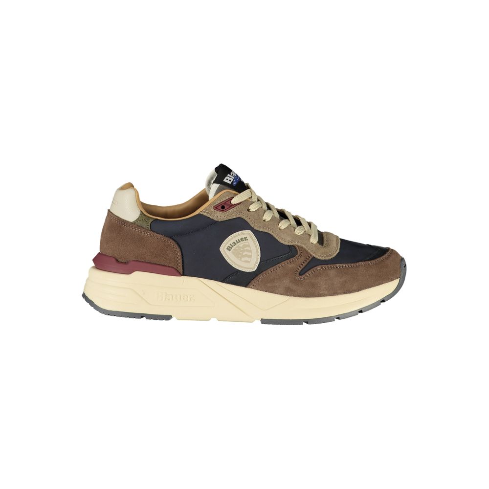 Blue polyester sneaker
