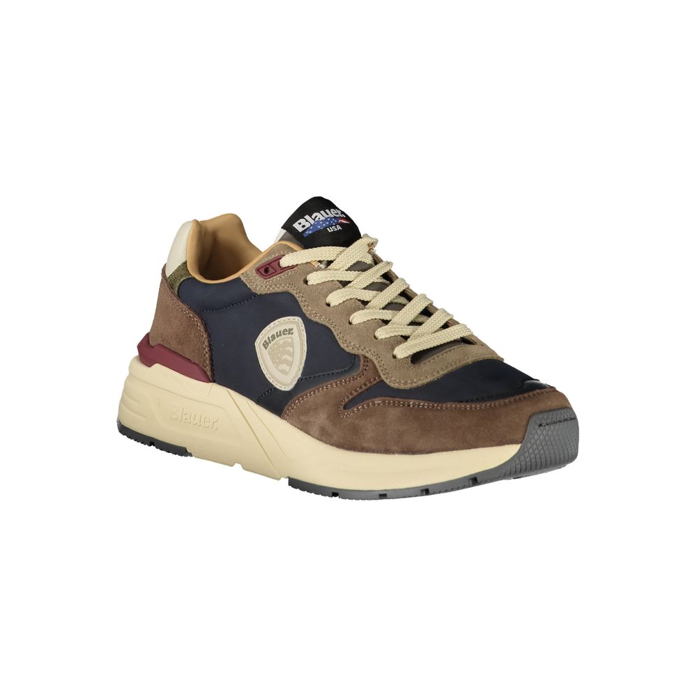 Blue polyester sneaker