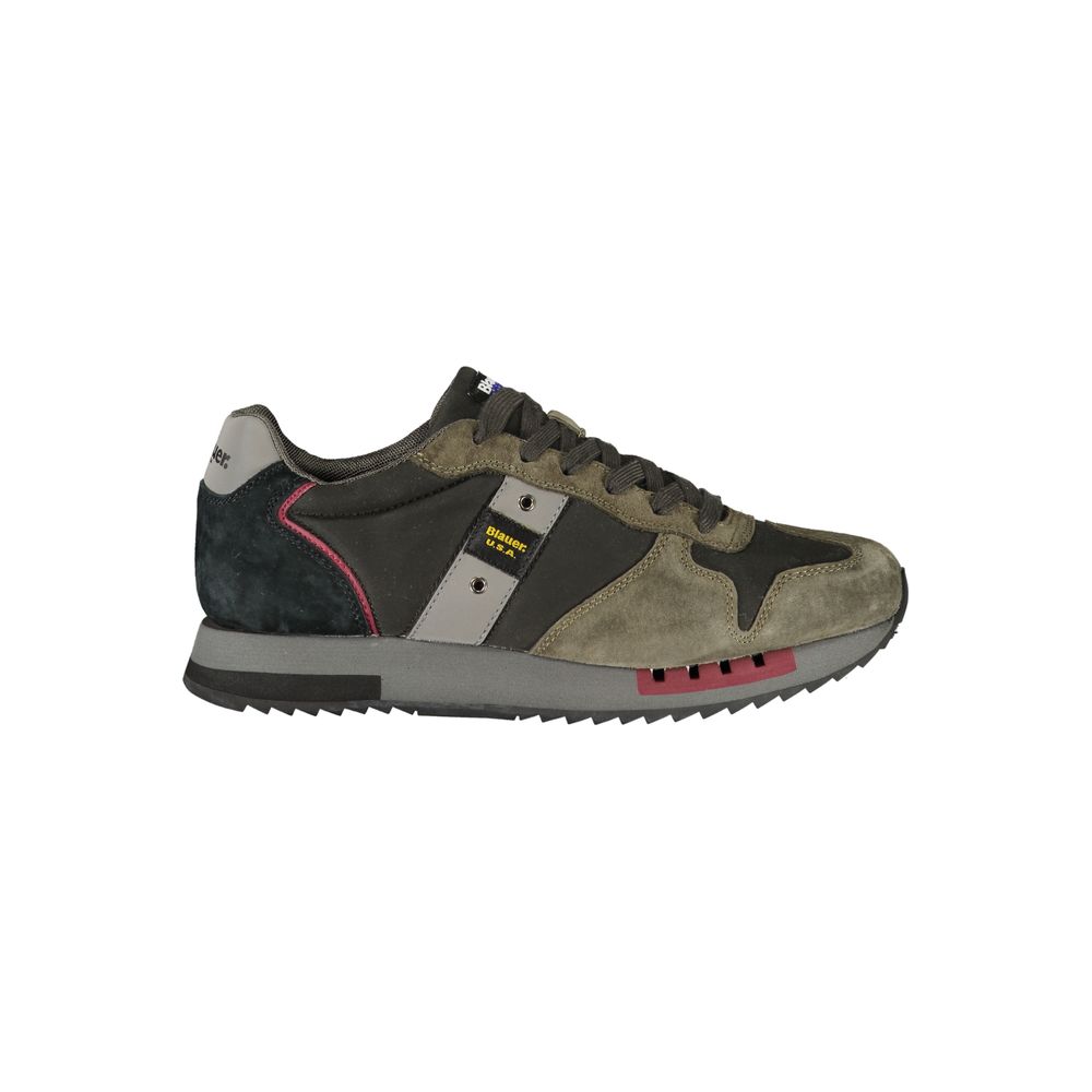 Blue Black Polyester Sneaker