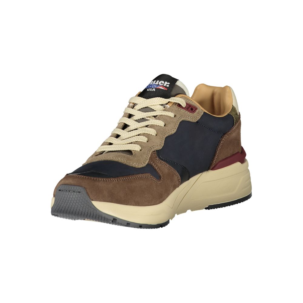 Blue polyester sneaker
