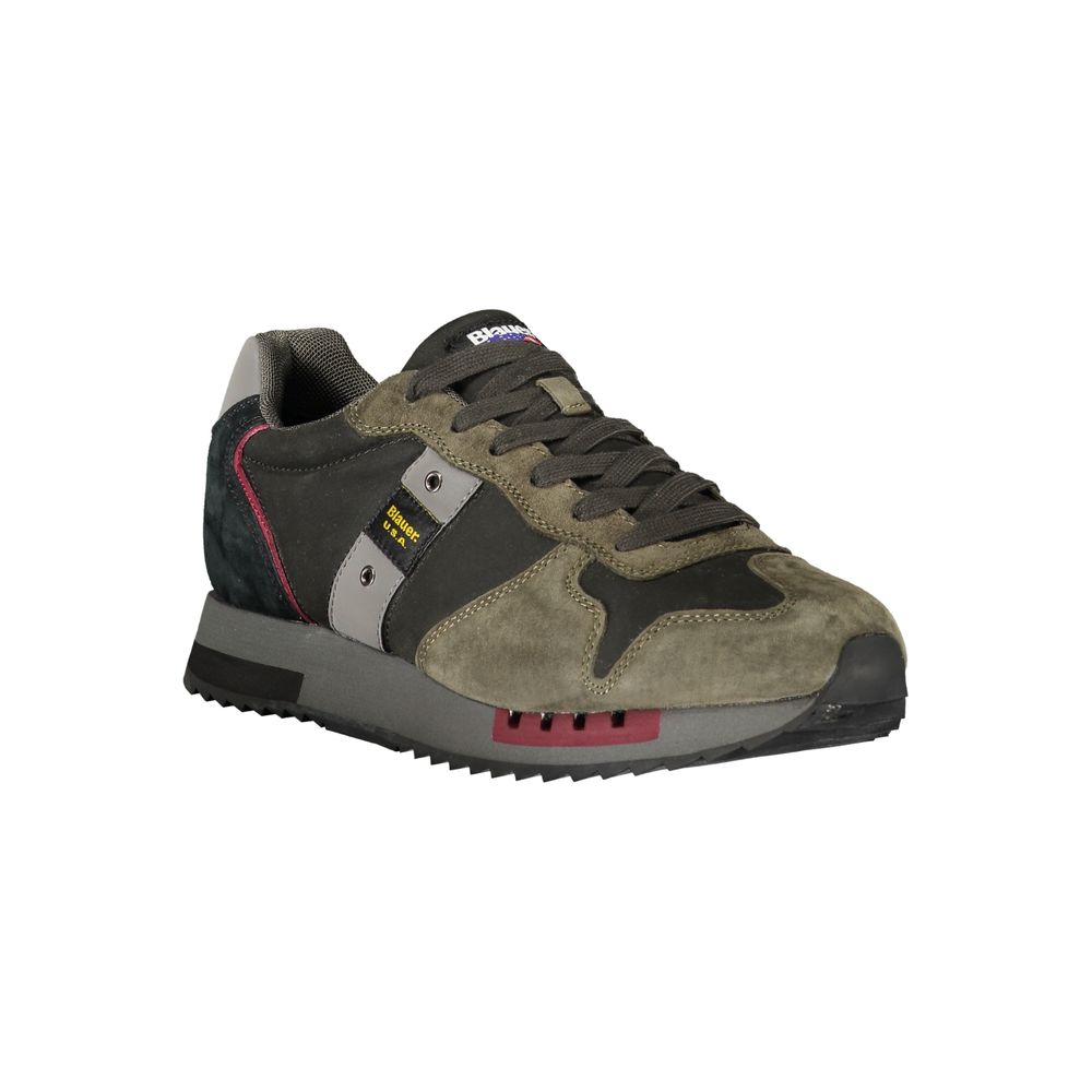 Blue Black Polyester Sneaker