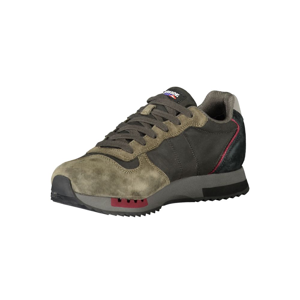 Blue Black Polyester Sneaker