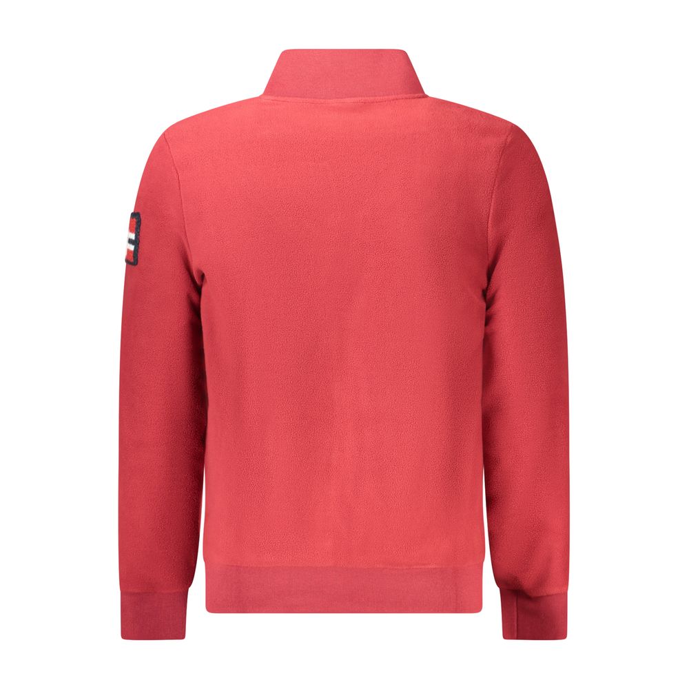 Norway 1963 Rotes Polyester-Sweatshirt für Herren