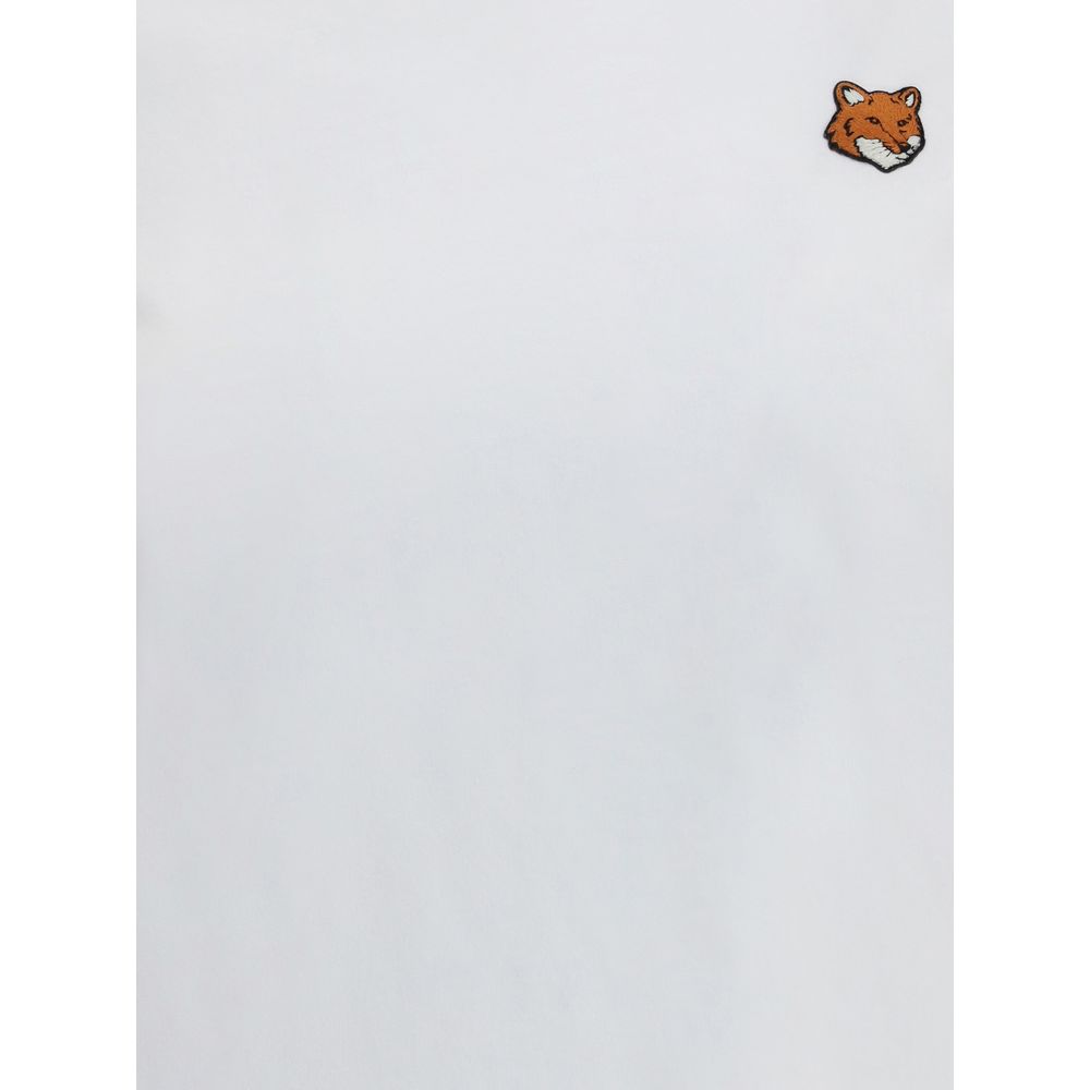 Maison Kitsuné Weißes Baumwoll-T-Shirt