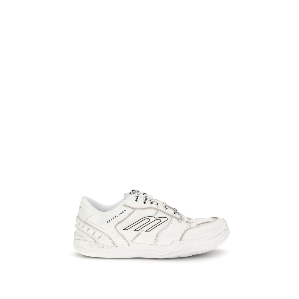 Balenciaga White Calfskin Bos Taurus Sneakers