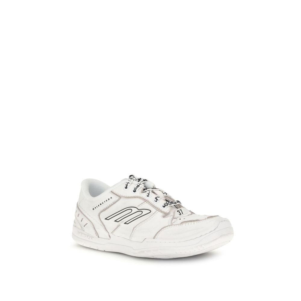 Balenciaga White Calfskin Bos Taurus Sneakers