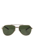 Dolce & Gabbana DG2125 Silver Aviator Sunglasses