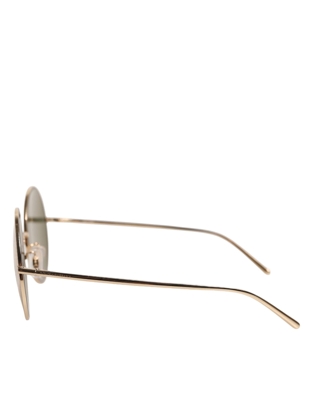 Dolce & Gabbana Round Style Gold Metal Sunglasses