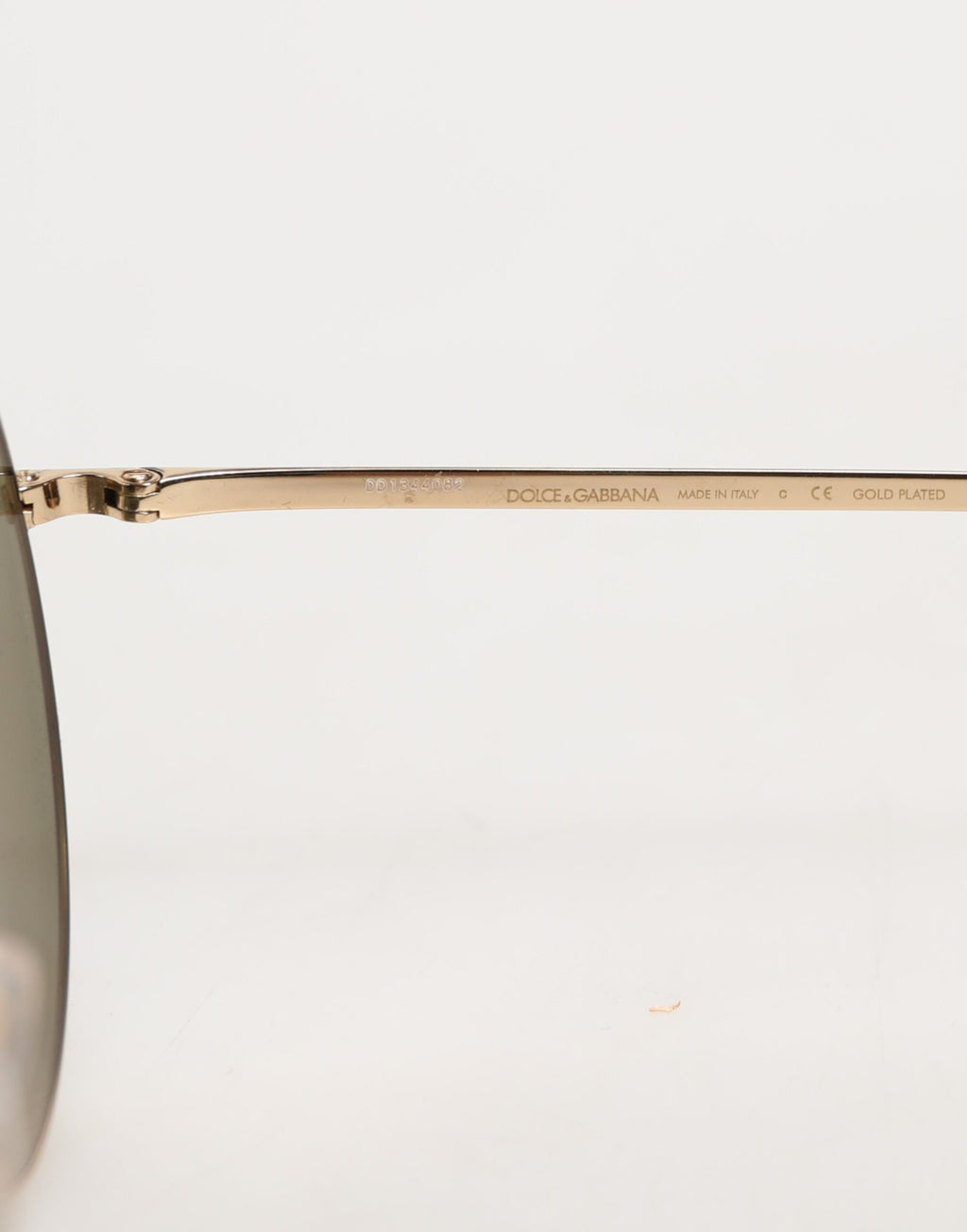 Dolce & Gabbana Round Style Gold Metal Sunglasses