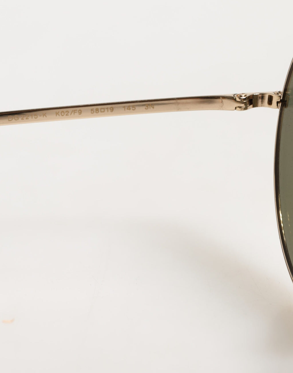 Dolce & Gabbana Round Style Gold Metal Sunglasses