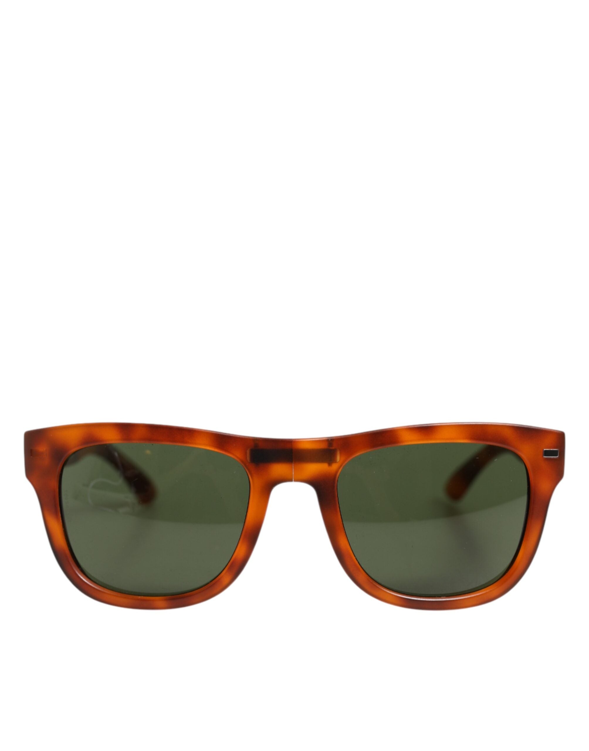 Dolce & Gabbana DG6089 Havana Full-Rim Round-Lens Sunglasses with Foldable Design