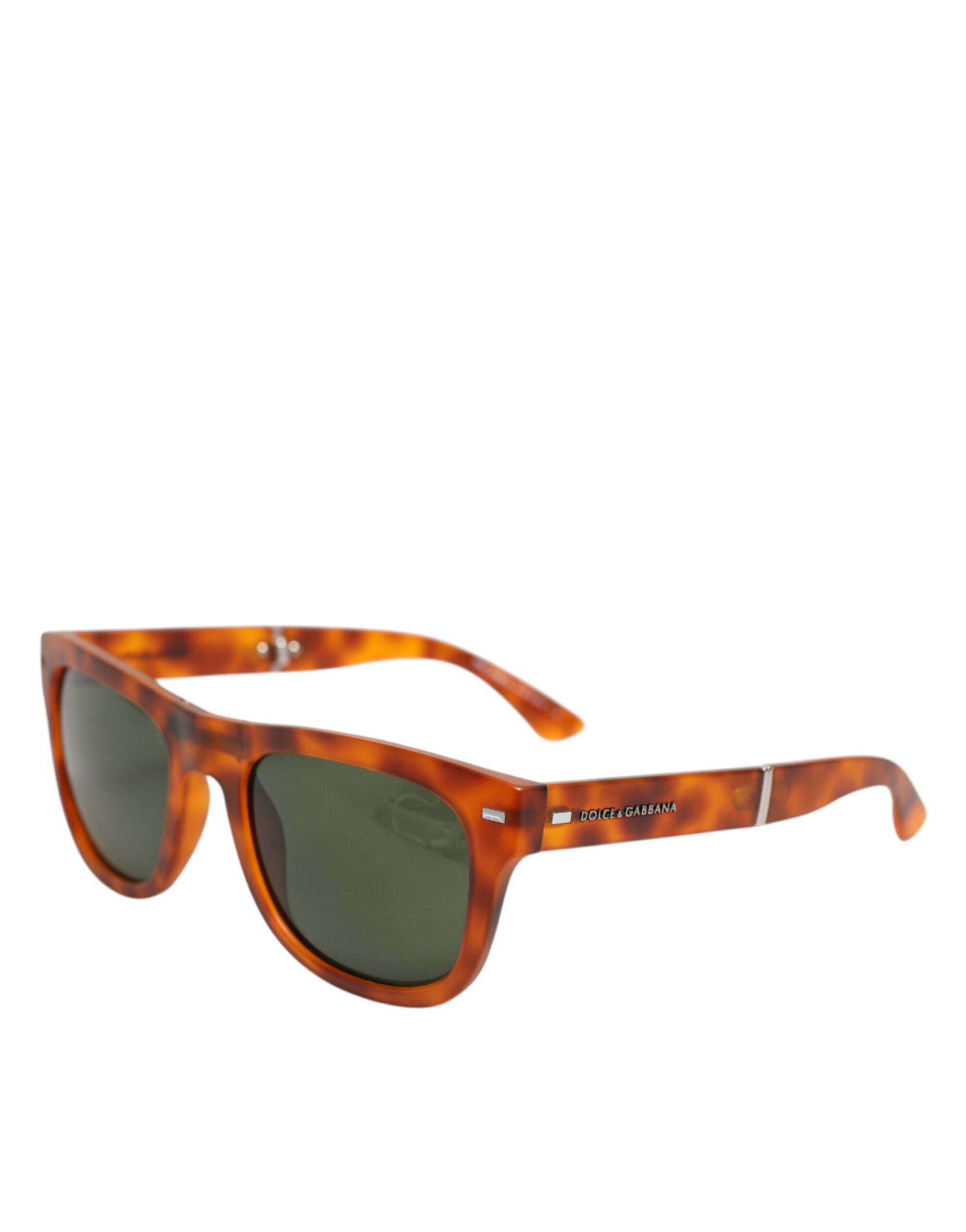 Dolce & Gabbana DG6089 Havana Full-Rim Round-Lens Sunglasses with Foldable Design