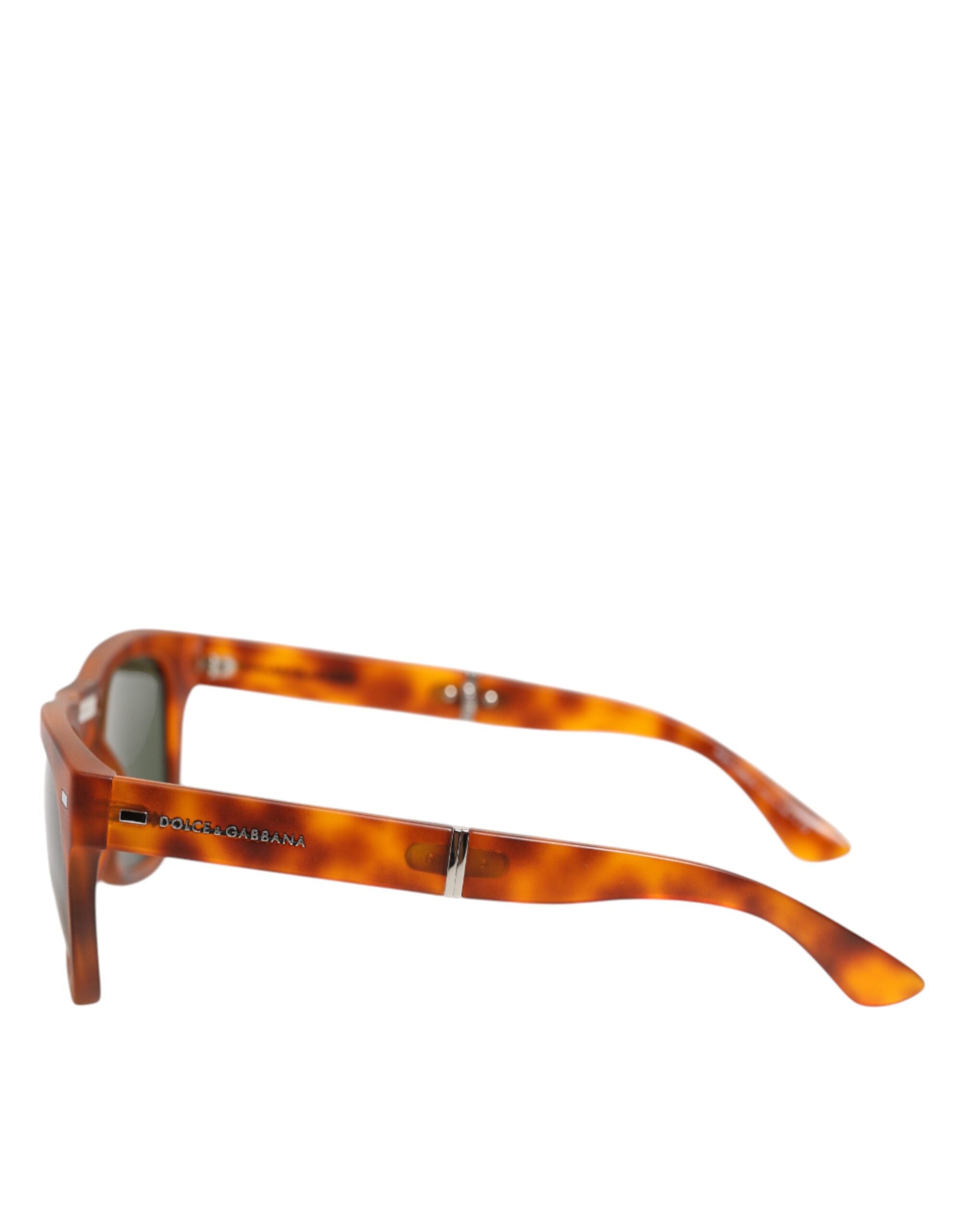 Dolce & Gabbana DG6089 Havana Full-Rim Round-Lens Sunglasses with Foldable Design