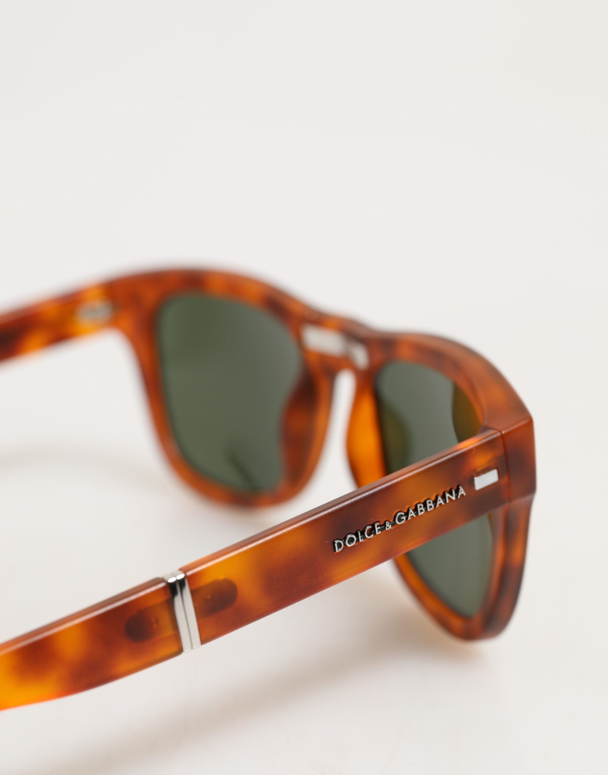 Dolce & Gabbana DG6089 Havana Full-Rim Round-Lens Sunglasses with Foldable Design
