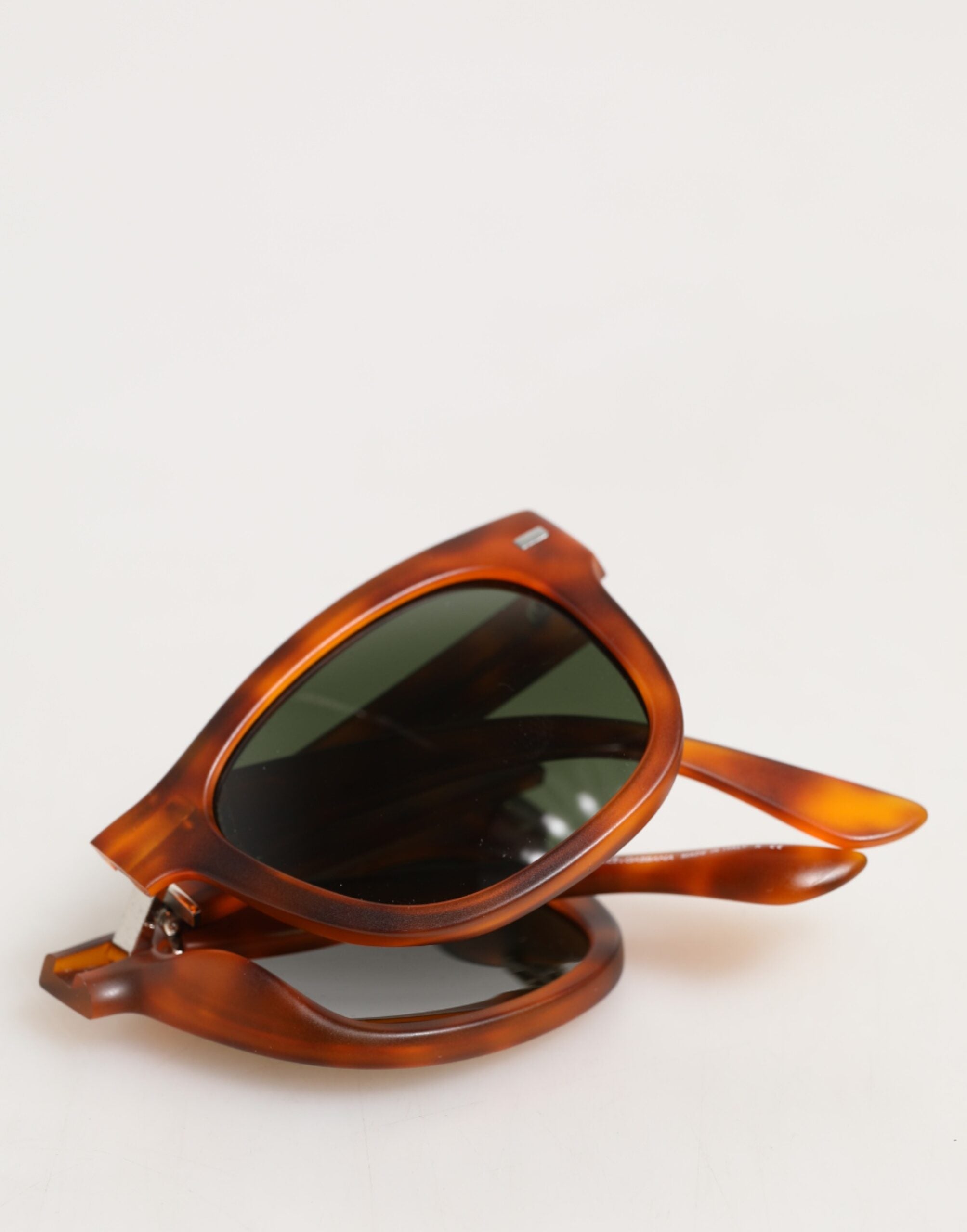 Dolce & Gabbana DG6089 Havana Full-Rim Round-Lens Sunglasses with Foldable Design